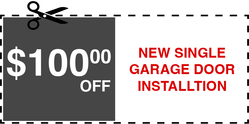 100 off garage door repair