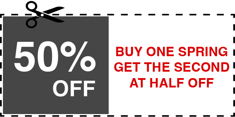 HALF OFF GARAGE SPRING